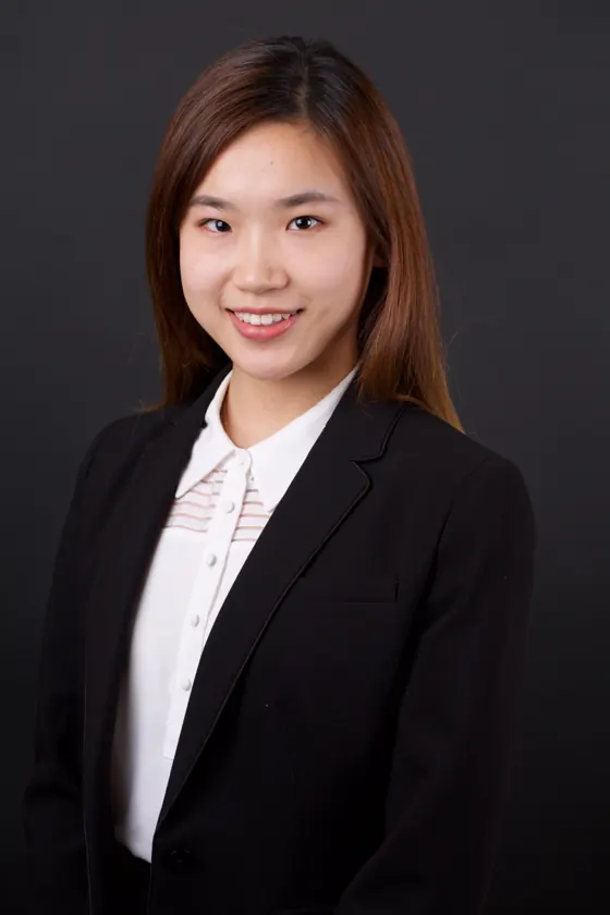 Professional headshot of a woman, Times Square studio