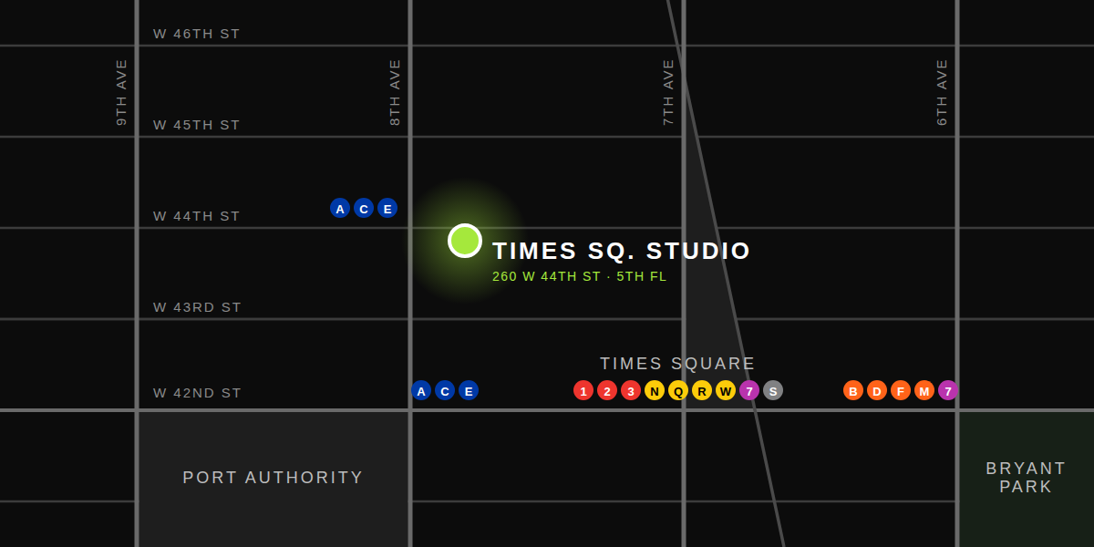 Map — Times Square Studio